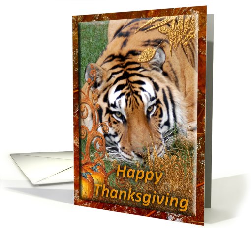 Tigers Thanksgiving card (511334)