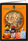 African Serval Halloween Card