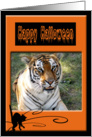 Tiger Halloween Card