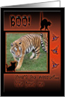 Tiger Halloween Card