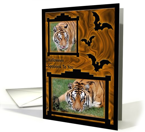 Tiger Halloween card (511452)