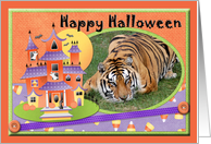 Tiger Halloween Card