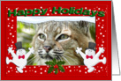 Bobcat Christmas Happy Holidays Card