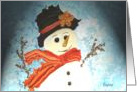 Christmas, Happy Snowman card