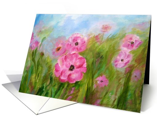 Field of flowers card (469644)