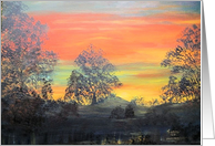 Tropical sunrise card