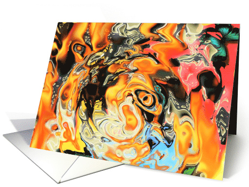 Abstract painting card (505107)