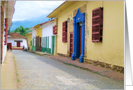 Blue in the street card