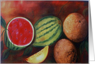 Colorful Melons card