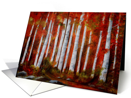 Aspen trees in the Fall card (650624)