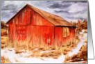 Red Barn card