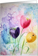 Some Tulips card