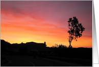 Sunset, Birthday card