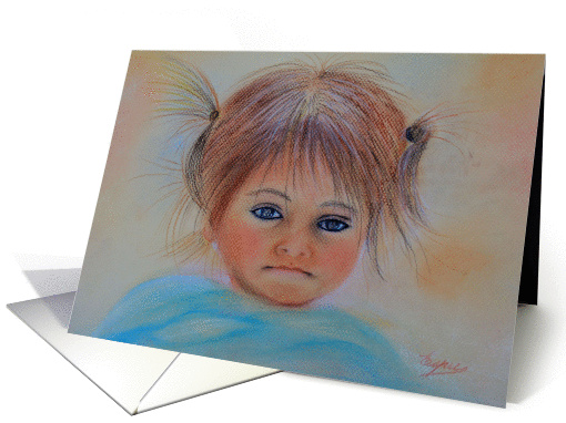 Beautiful girl card (664121)