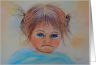 Beautiful girl card