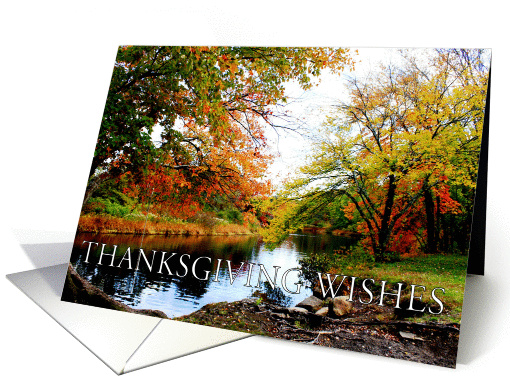 Thanksgiving wishes, fall scene, trees,... (861302)