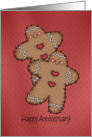 Gingerbread Couple Winter/Christmas Wedding Anniversary card