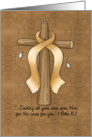 Childhood Cancer Awareness Ribbon and Cross card