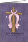 Cancer Awareness, Epilepsy Awareness Ribbon and Cross card
