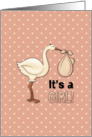 It’s A Girl, Stork brings new baby card