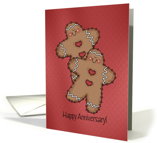 Gingerbread Couple Winter/Christmas Wedding Anniversary card (1005227)