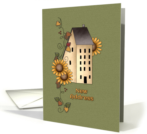 Sunflower Moving Announcement card (1095256)
