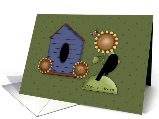 Sunflower Moving Announcement card (1095476)