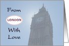 From London With Love card