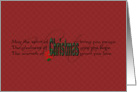 Christmas Blessing card