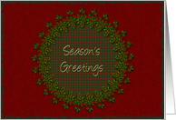 Season’s Greetings card