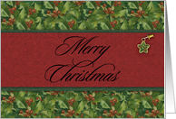 Christmas Holly card