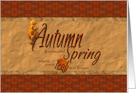 Autumn Blessings card