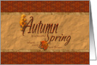 Autumn Blessings card