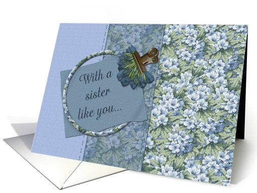 Happy Birthday Sister card (479342)