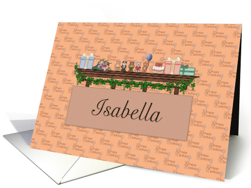 Birthday Isabella card (479483)