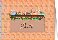 Birthday Xena card