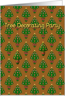 Tree Decorating Party Invitation card