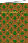 Tree Decorating Party Invitation card