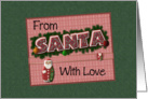 From Santa With Love card