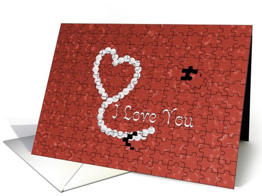 Love Puzzle card (554490)