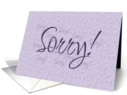 Sorry card (574549)