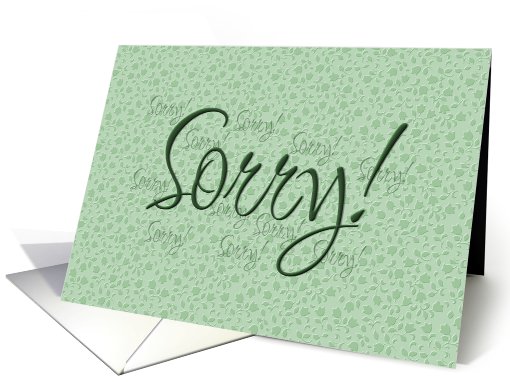 Sorry card (574554)