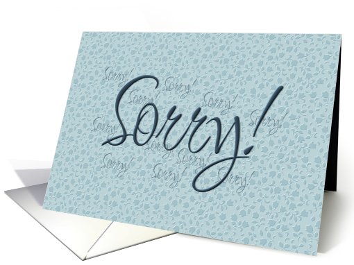 Sorry card (574556)