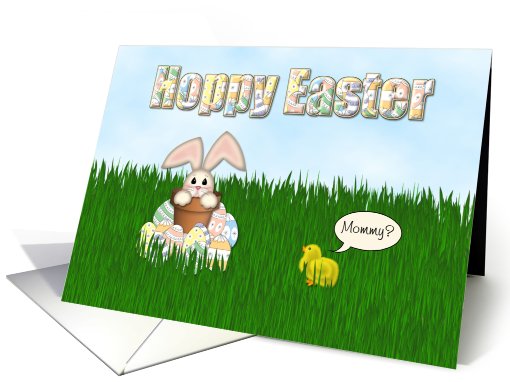 Hoppy Easter Bunny card (580528)