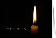 Sympathy Candle card