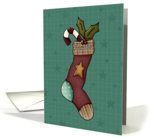 Mom Christmas Stocking card (685632)