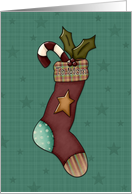 Mom Christmas Stocking card