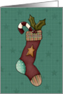 Mom Christmas Stocking card