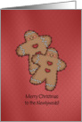 Merry Christmas Newlyweds Gingerbread Couple card
