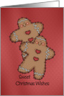 Sweet Gingerbread Christmas Wishes card